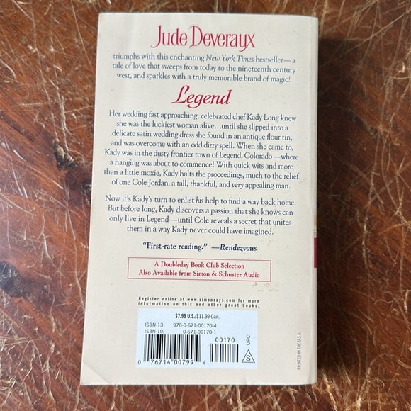 Jude Deveraux 'Legend' Book - Picture 2 of 5